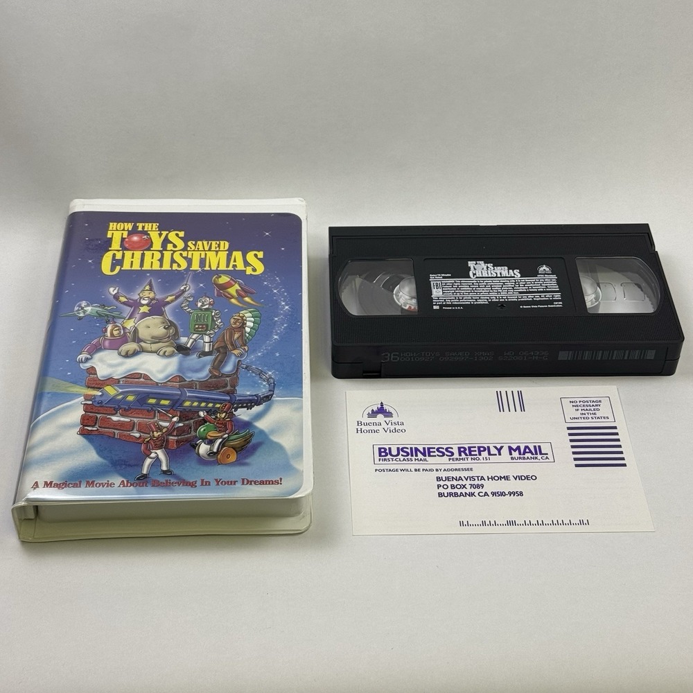 How the Toys Saved Christmas (1996) VHS Clamshell & Original Insert